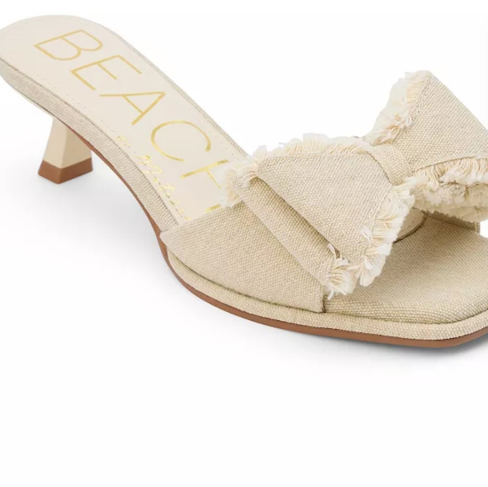 Matisse BEACH Women's Cream Bow Slide Sandals